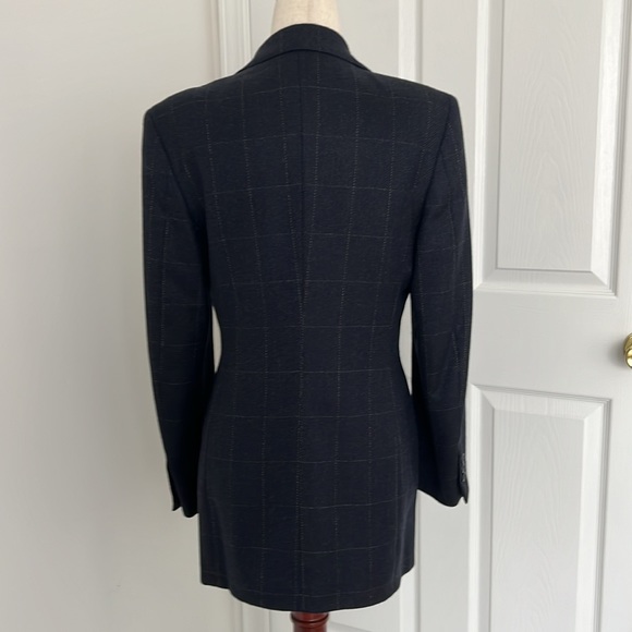 Nino Danielle Loro Piano 100% Cashmere navy blue blazer Italy Sz M - Picture 5 of 12